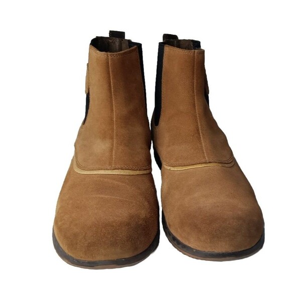 SOREL Chelsea Boot Men\'s Size 11 M Greely Suede Ankle Boots Brown